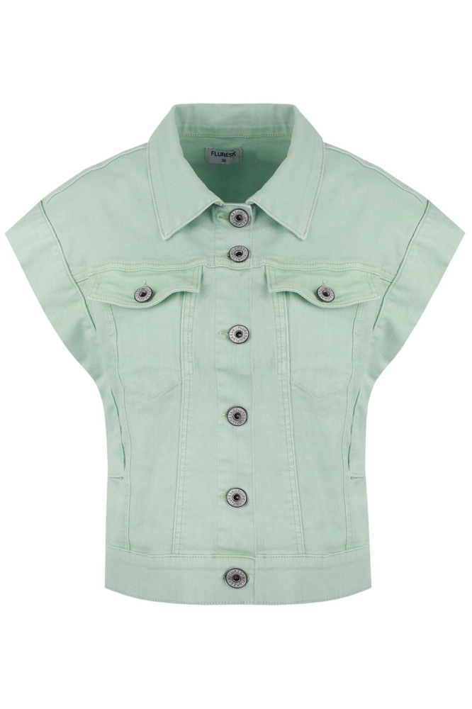 ENISA GILET 25ZFNF05 754 EDGE WATER GREEN